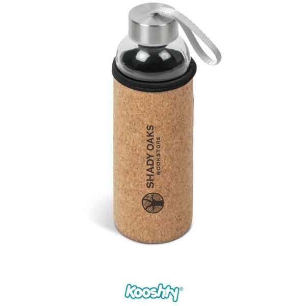 Kooshty Kork  Glass Water Bottle - 500ml - Image 2