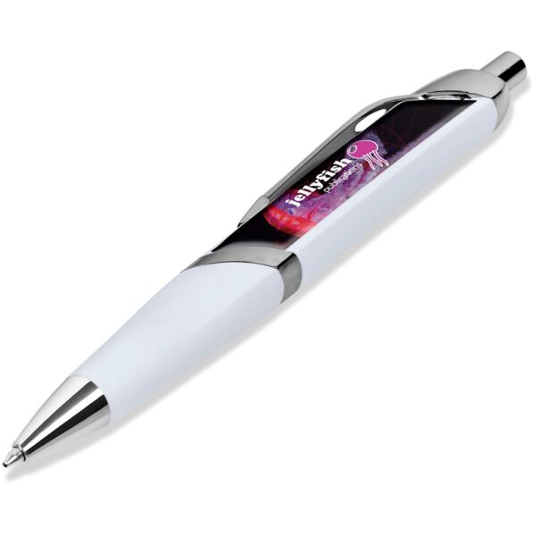 Quinn Dome Ball Pen - Solid White