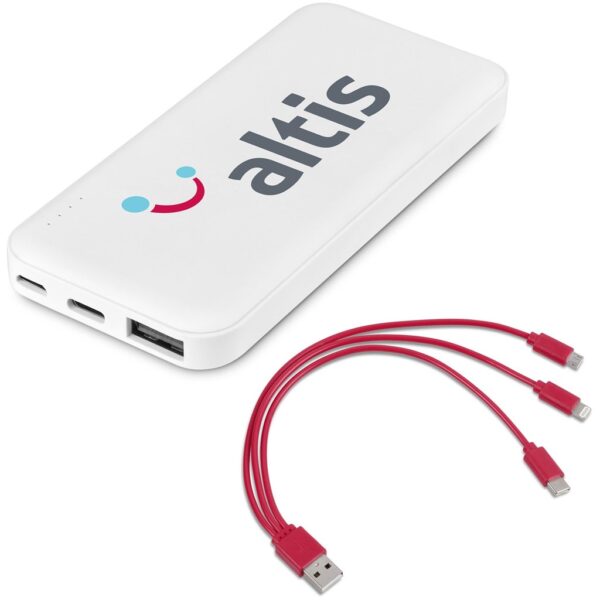 Kingpin White 5 Compact Power Bank - 5,000mAh - Image 6