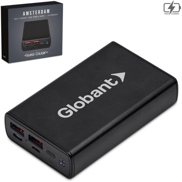 Swiss Cougar Amsterdam Fast Charge 20W Power Bank – 10 000mAh - Image 2