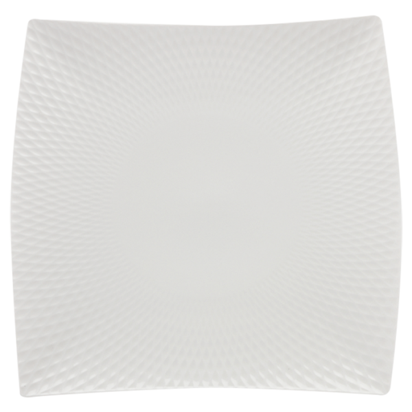 White Basics Diamonds Square Platter