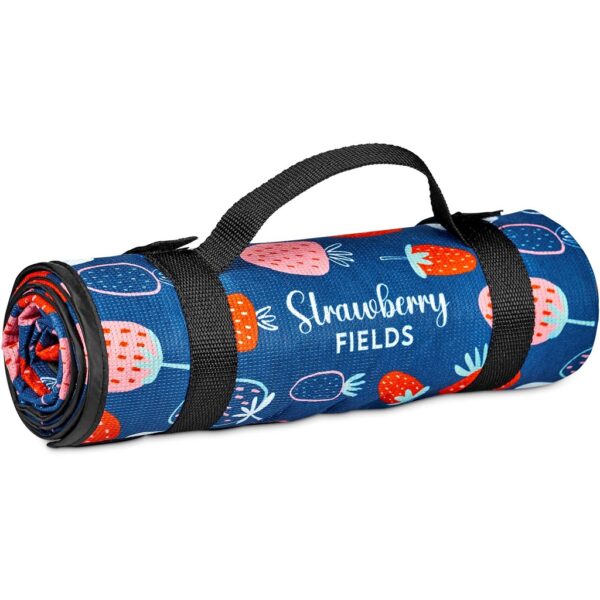 Pre-Printed Sample Hoppla Ivory RPET Picnic Mat - Image 2