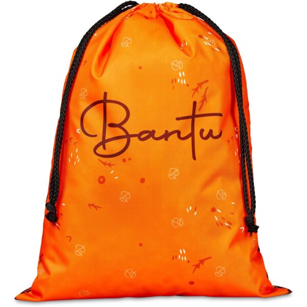 Pre-Production Sample Hoppla Benguela Jumbo Polyester Drawstring Pouch - Image 2