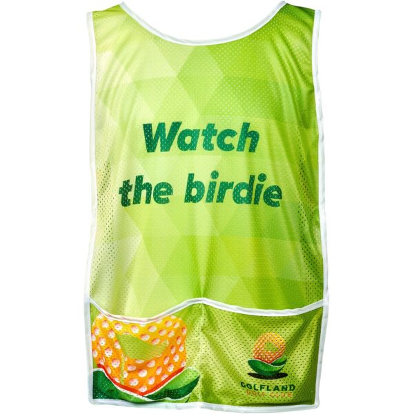 Pre-Production Sample Hoppla Jackal Polyester Caddy Bib - Image 2