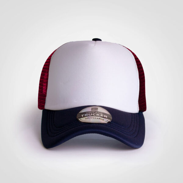 Vintage Trucker Three Tone Cap - Image 3