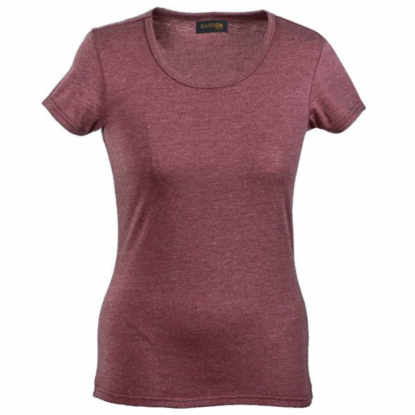 Melange Crew Neck T-Shirt Ladies - Image 9