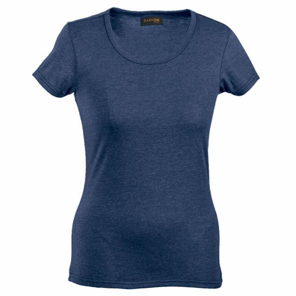 Melange Crew Neck T-Shirt Ladies - Image 6