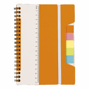 A5 Notebook With Sticky Notes And Ruler