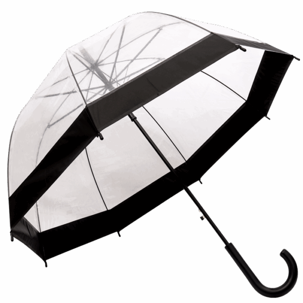 Dome Shaped Clear Umbrella - Image 5