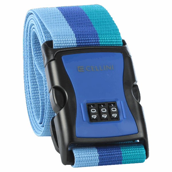 Cellini Combination Lock Luggage Straps - Image 3